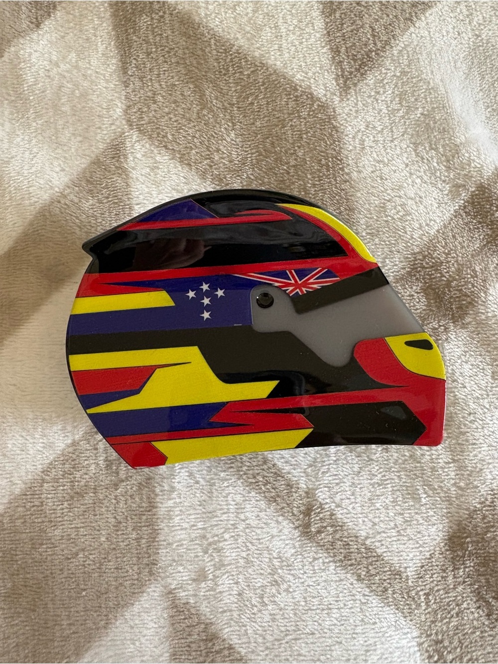 Oscar Piastri Helmet Inspired Hair Claw - F1 McLaren
